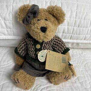 Boyds Bear “Bernice B. Bear” J.B. Beans Series‎ 10” #94116BN Barnes & Noble EUC